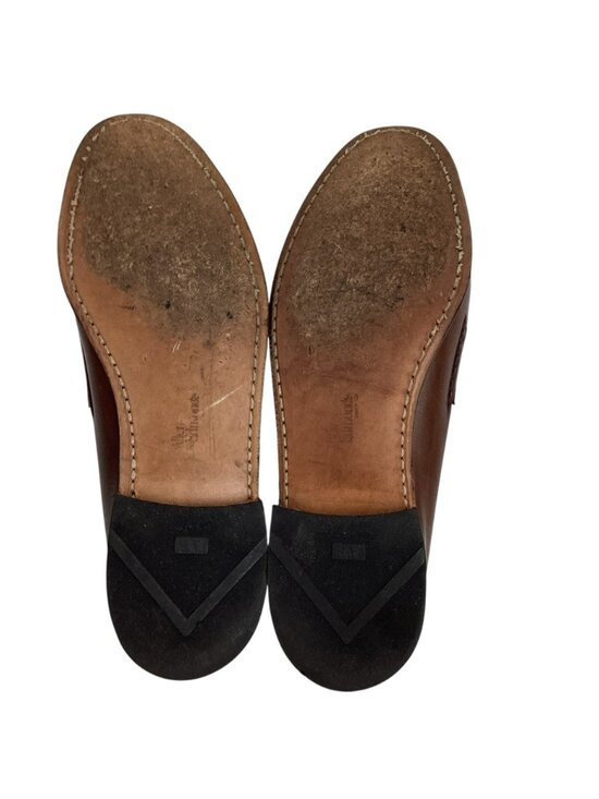 Allen Edmonds Newcastle Mens 10.5D Braided Leather Loafers Brown main image 9